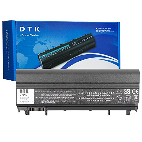 DTK® 9 Zellen 11.1V 6600MAH Ultra Hochleistung Notebook Laptop Batterie Li-ion Akku für DELL E5440 E5540 P/N: N5YH9 VV0NF VVONF VJXMC 0M7T5F 0K8HC 1N9C0 7W6K0 F49WX NVWGM CXF66 WGCW6