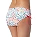 Mantaray Womens White Tribal Floral Ruched Bikini Bottoms 14