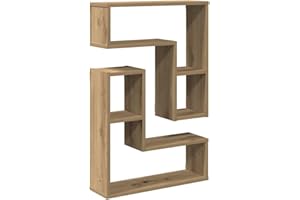 vidaXL Étagères Cube murales 2 pcs chêne Artisanal Bois d'ingénierie, Stockage en Forme de Cube, Organisateur en Forme de Cube, étagère Flottante