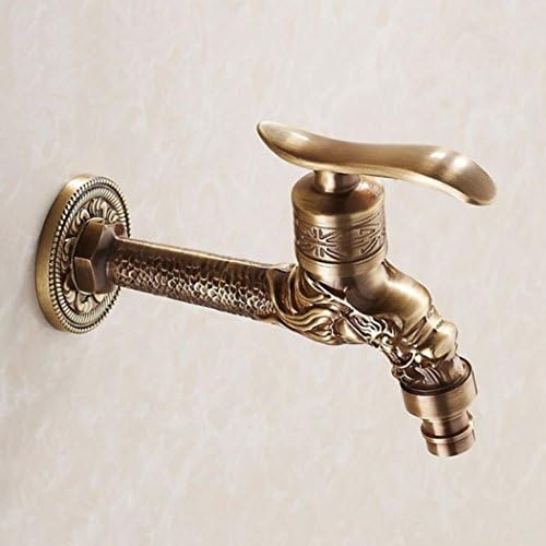 Faucet Luxury Dragon Mop Pool Faucet Copper Faucet Washing Machine Faucet, Wall-mounted Shower &amp; Bath Taps,B