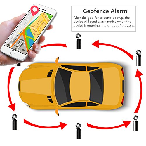 LEKEMI Tracciatore di Posizione GPS per Auto / Veicoli Tramite App Gratuita, Magnete Potente e Batteria da 10000mAh