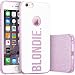 Produktbild finoo | iPhone 6 Plus / 6S Plus Lilane bedruckte Rundum 3 in 1 Glitzer Bling Bling Handy-Hülle | Silikon Schutz-hülle + Glitzer + PP Hülle | Weicher TPU Bumper Case Cover | Blondie White