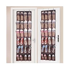 Tür-Hängeaufbewahrung für Schuhe, 24 große Netzfächer, strapazierfähig