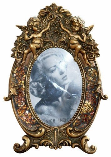 Preisvergleich Produktbild Gothik Bilderrahmen 1er in gold (Engel)