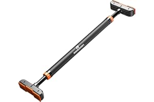 RHINOSPORT Door Pull Up Bar Doorway Chin Up Bar from 72-95 cm (28.3in-37.4in) Workout Equipment No Screws