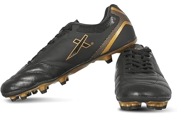 Vector X Men's Blaze Series Football Shoes with TPU/Synthetic Leather Upper Comfortable Soccer Sports Shoe Footwear Studs for Adult, Men & Boys Walking Lace-Up