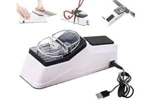 HUALEI-V USB Electric Knife Sharpeners,Professional Electric Knife Sharpener for Home,5 Seconds for Quick Sharpening & Polishing with Protective Cover,Suitable for Various Scenarios