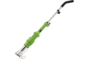 Draper 2000W Electric Weed Burner | 1.7m Cable Hot Air Garden & Allotment Weed Control | Multifunctional Weeding Lighter | Soft Grip Handle 2 Heat Set | 68696, Silver