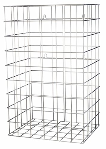 Preisvergleich Produktbild Abfallkorb 60 Liter Aluminium Optik