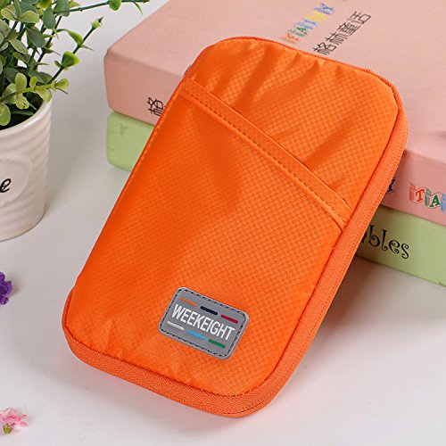 Preisvergleich Produktbild GUJJ Reisedokumente benötigt Pauschalreisen Pass Paket - Dokumententasche, Orange