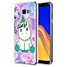 Price comparison product image Samsung Galaxy J4 Plus Case, ZhuoFan Phone Case Transparent Clear with Pattern Slim Shockproof Soft Gel TPU Silicone Back Cover Bumper Skin for Samsung Galaxy J4 Plus Smartphone (Pretty Unicorn)