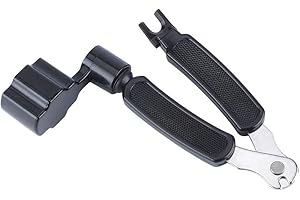 Vektenxi 3 IN 1 Guitar String Winder Outil de réparation d'extracteur de broche de guitare multifonction pour les instruments de musique Accessoires Pratique et populaire