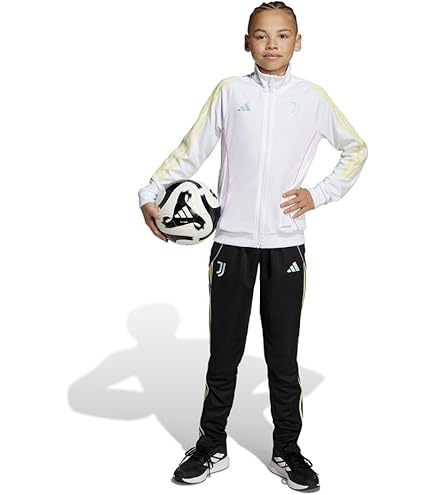 JUVENTUS Tuta Track Top Nera Con Fascia Bianca Logo - Uomo - 100