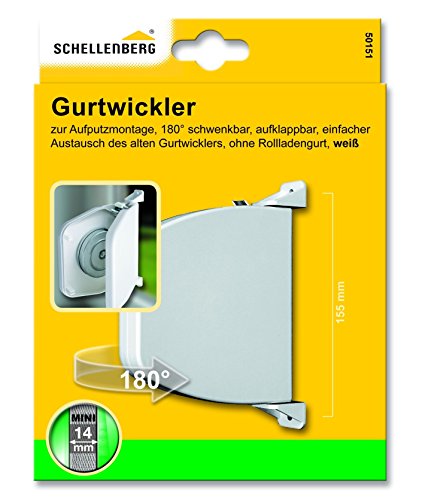 Schellenberg 50151 Aufschraubwickler aufklappbar Mini, weiß - 2