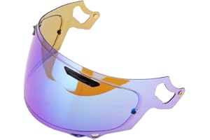 Guajiro - Visier VAS-V MAX Vision | Kompatibel mit Arai RX-7V Racing, RX-7V EVO, RX-7V RC, ConceptXE, Quantic, ConceptX, ProfileV | UV-Sonnenschutz, Antibeschlag | Hochwertiges Polycarbonat (Blau)