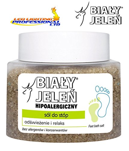 BIALY JELEN - HYPOALLERGENIC FEET BATH SALT - REFRESHMENT AND RELAX - 500g