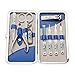 9Pc Nail Care Manicure Pedicure Personal Grooming Travel Vanity Set Kit- Blue With White Case- By Kurtzy TM RS.599.00
