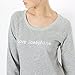Love Josephine Womens Slogan Sweatshirt With Side Zip Grey Size 10/12