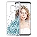 Price comparison product image Samsung Galaxy S9 Case, Wuloo Sparkle Shiny Glitter Liquid 3D Moving Quicksands Case Cute Slim Clear Transparent TPU Elastic Silicone Shockproof Protective Bling Phone Cover Cases for Samsung Galaxy S9 Girls Women Children Gift (BLUE)