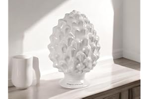 GMM Statue Siciliane, Sculture Artistiche, Decorativa, Ornamentale, Soprammobile Design Siciliano, Oggetto tipico, Bomboniera 10CM-H (Ceramica - Bianco)