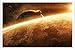 Produktbild Metall Poster Blechschilderplatte Blechschild Plakat Space Tin Sign Planet Space Sun Light Stars 62626 Retro Weinlese Kunstdrucke by hamgaacaan (20x30cm)