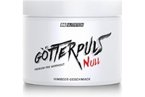 ‎OS NUTRITION OS NUTRITION Götterpuls NULL Koffeinfreier Premium Pre Workout Booster Himbeere Pulver, 300g