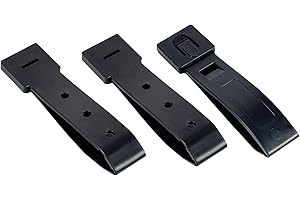 ATAIRSOFT Tactical Molle Système Haute Qualité Durable 3 Pouces Long Malice Clips 3 Pack Strap WorldShopping4U (Black)