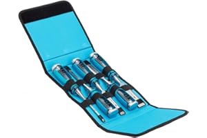 OX Tools Pro Wood Chisel Set Soft Grip Handle & Velcro Case