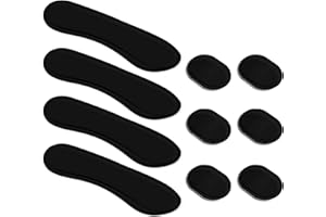 LUTER 10 Szt. Zelowe Podkladki Tlumiace Beben, Miekki Silikon Owalny i Dlugi Pasek Drum Damper Gel Pads Tlumik Zelowy Kontrola Tonu do Talerza Glowicy Bebna (Czarny)