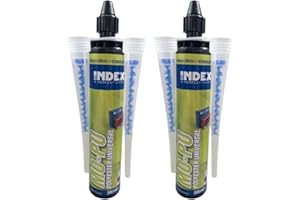 INDEX 3x Injektionsmörtel 300 ml inklusive 2 Mischer | Montagemörtel | Verbundmörtel | 2K Injektionsmörtel | Schwerlastbefestigung | Montagemörtel | Ankerkleber