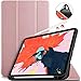 Produktbild IVSO Hülle für Apple iPad Pro 11, Ultra Schlank Slim Schutzhülle Hochwertiges PU mit Standfunktion Perfekt Geeignet für Apple iPad Pro 11 Zoll 2018 Modell, Rosegold