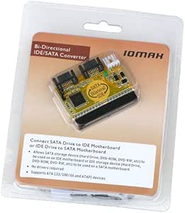 Bipra Bi-Directional IDE/SATA Converter (Connect IDE Drive to SATA Motherboard or SATA Drive to IDE Motherboard)