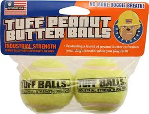 Petsport Peanut Butter Balls Dog Toy, 2 Pack