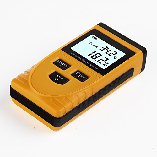 Holzfeuchtemessgerät, RISEPRO® Digital Feuchtemessgerät Nicht invasiv Induktiv Holz Feuchtigkeitsmessgerät Wassergehalt GM630 - 5