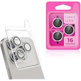 ZORE Apple İle Uyumlu iPhone 16 Pro iPhone 16 Pro Max CL-06 Kamera Lens Koruyucu Titanyum-Gri