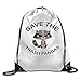Produktbild Training Save The Trash Pandas Raccoon Animal Drawstring Gymsack