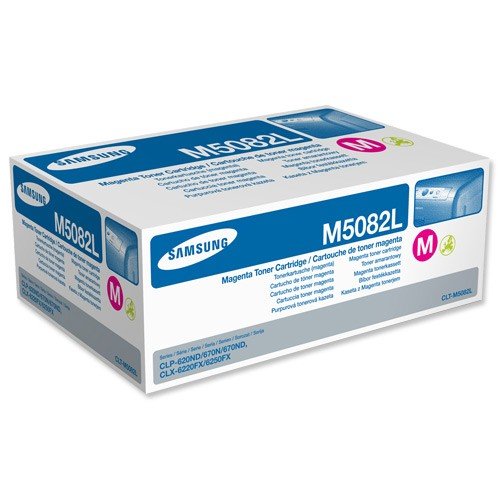 Samsung CLT-M5082L/ELS Original Toner (Hohe Reichweite, Kompatibel mit: CLP-620/CLP-670/CLX-6220/CLX-6250 Series) magenta
