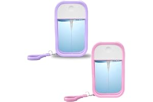 ZOPJUMA Pack of 2 50 ml Spray Bottles Small, Reusable Mini Fine Mist Spray Bottle, for Perfume, Body Care Liquid, Cosmetics