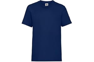 Generico T-Shirt Bambini e Bambine Kids Valueweight T – 1 Pezzo – Cotone 100% 165 g/m² – Maglietta Unisex Manica Corta Collo Girocollo – Taglie da 1/2 a 14/15 Anni – Modello FRU 61-033-0