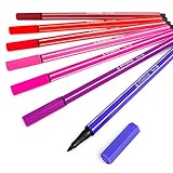 Estos bolígrafos proporcionan intensidad de color para líneas fuertes y grandes áreas lo que los hace perfectos para la escuela, universidad, profesionales de la oficina o artistas amateurs.