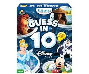 Skillmatics Card Game : Guess in 10 Disney Edition | Gifts for Ages 6 and Up | Super Fun Mickey Mouse, Lion King Game