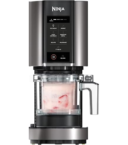 Ninja CREAMi Deluxe Ice and Ice Drink Machine with 2 Cups, 10