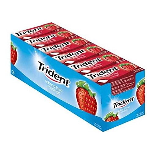Preisvergleich Produktbild Kaugummi Trident gragea Fruit Erdbeere 24 Boxen