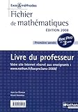Image de Fichier de mathématiques Bac Pro 3 ans 1re année Tertiaire : Livre du professeur