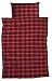 Produktbild sister s Fein-Flanell-Bettwäsche Harris 135x200 cm rot