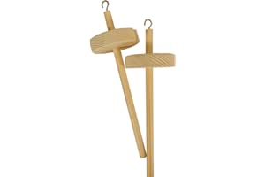BeShero 2 Stück Whorl Garn Hand Werkzeug Handspindel Drop Spinnen Spindel Wolle Spin Spindel Handspinnen Tropfenspindel