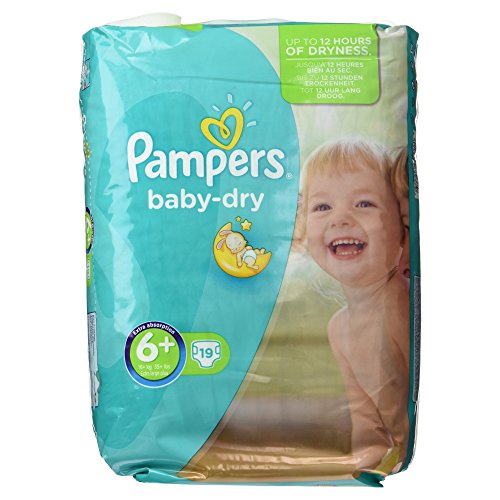 Pampers Baby Dry Nappies Carry Pack - Size 6+, 19 Nappies