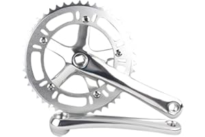 SENQI 46T*170mm Single Speed Fixed Gear Road Bike Crankset Fixie Cycling Track Crankset Cranks CNC