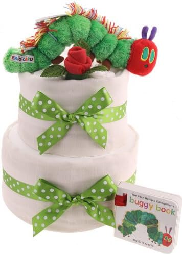 2 Tier Hungry Caterpillar Nappy Cake Baby Gifts New Born Baby Free Delivery