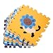 Tianmei 9 Pcs Cute Animal EVA Foam Play Mats Floor Puzzle Crawling Play Game Mat for Baby Kids Childre Toddlers -Bright Color,Environmental Material, Safe to Use (Animal E)